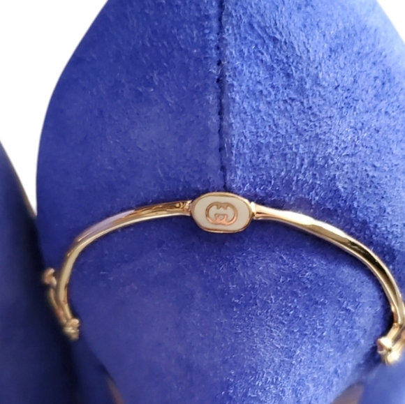 EUC GUCCI Blue Suede Leather Kid Scamosciato Heel Pump IOB - Picture 7 of 12